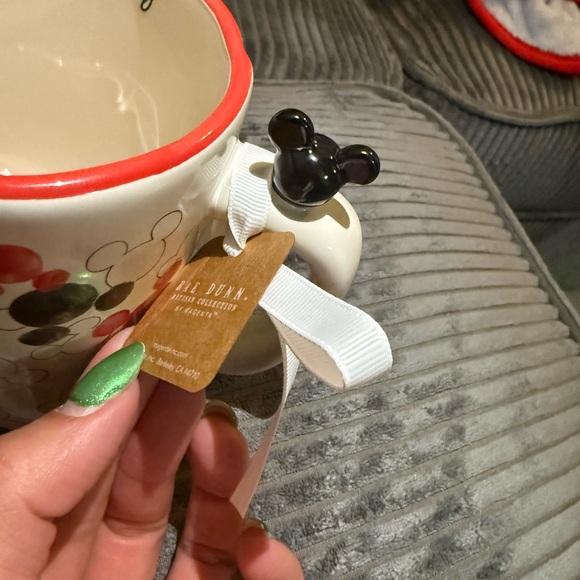 Rae Dunn Disney Mickey Mouse Patterned Mug - Red, Black, and White - Picture 6 of 7